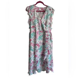a‎ new day floral faux wrap dress